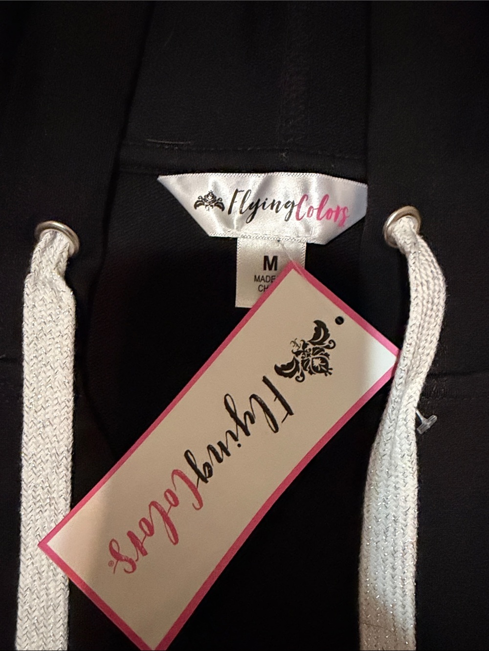 NWT…Women’s Purdue Black V-Neck Hoodie - Picture 3 of 7
